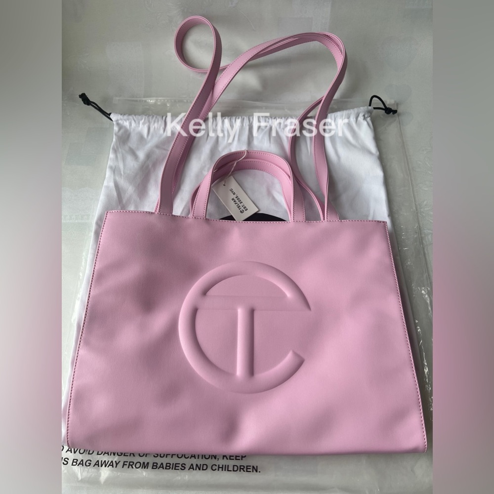 Telfar Medium Bubblegum Shopping Bag - Picture 3 of 10
